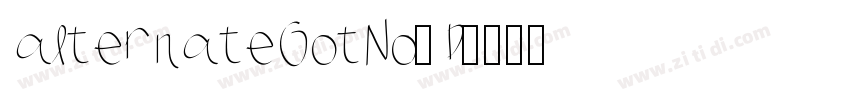 alternateGotNo3D字体转换