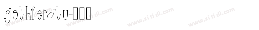 gothferatu字体转换