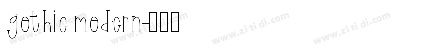 gothicmodern字体转换