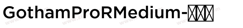 GothamProRMedium字体转换