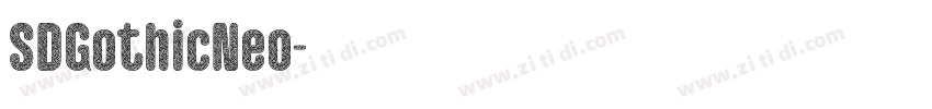 SDGothicNeo字体转换