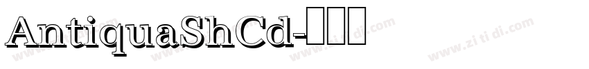 AntiquaShCd字体转换