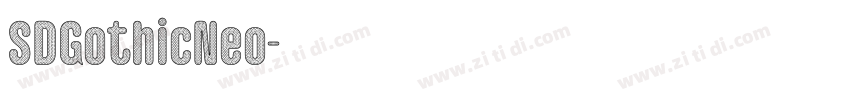SDGothicNeo字体转换