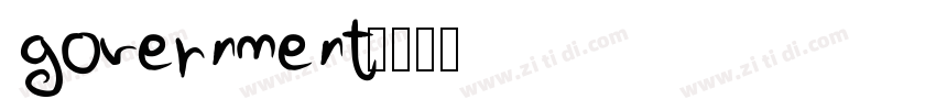 government字体转换