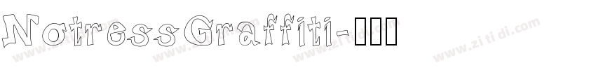 NotressGraffiti字体转换