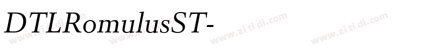 DTLRomulusST字体转换