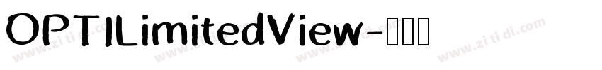 OPTILimitedView字体转换