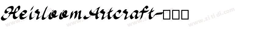 HeirloomArtcraft字体转换