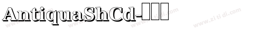 AntiquaShCd字体转换