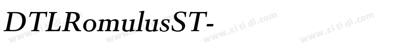 DTLRomulusST字体转换