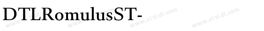 DTLRomulusST字体转换