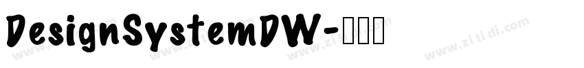 DesignSystemDW字体转换