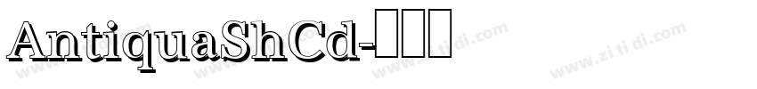 AntiquaShCd字体转换