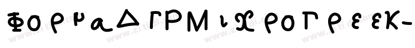 FormaDJRMicroGreek字体转换