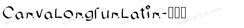 CanvaLongrunLatin字体转换