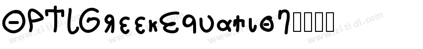OPTIGreekEquation字体转换