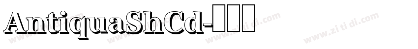 AntiquaShCd字体转换