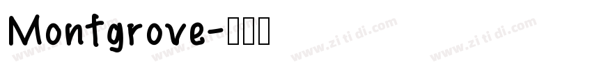 Montgrove字体转换