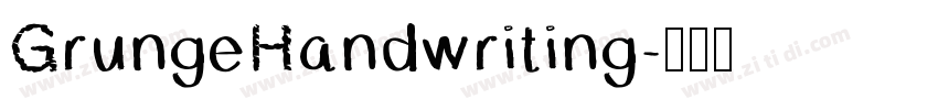 GrungeHandwriting字体转换