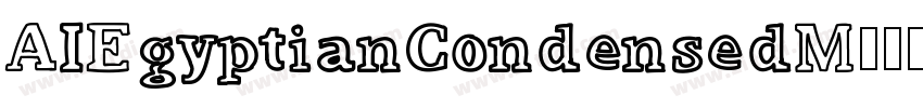 AIEgyptianCondensedM字体转换