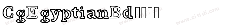 CgEgyptianBd字体转换