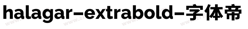 halagar-extrabold字体转换