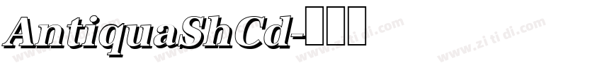 AntiquaShCd字体转换