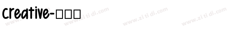 creative字体转换