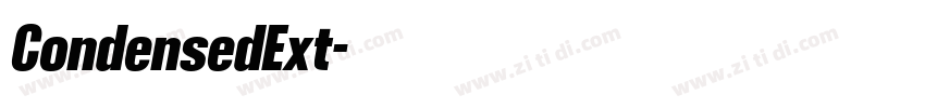 CondensedExt字体转换