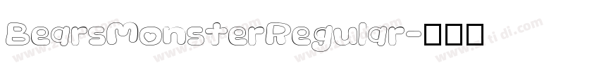 BearsMonsterRegular字体转换