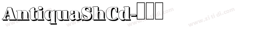 AntiquaShCd字体转换