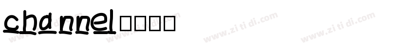 channel字体转换