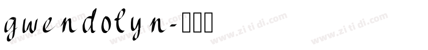 gwendolyn字体转换