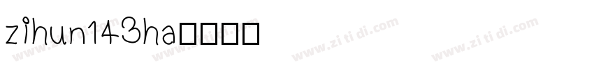 zihun143ha字体转换