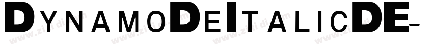 DynamoDeItalicDE字体转换