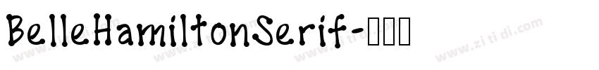 BelleHamiltonSerif字体转换