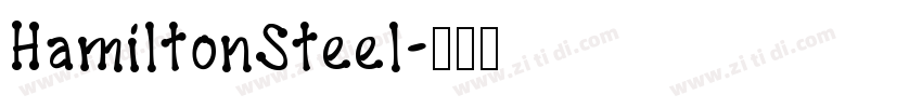 HamiltonSteel字体转换