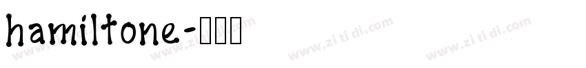hamiltone字体转换