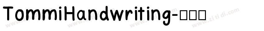 TommiHandwriting字体转换