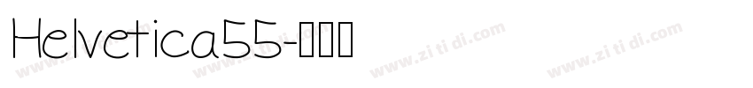 Helvetica55字体转换