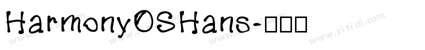HarmonyOSHans字体转换