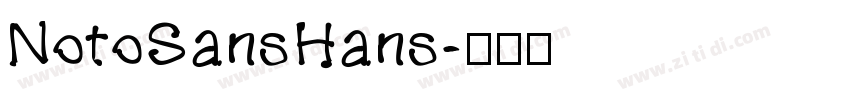 NotoSansHans字体转换