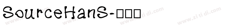 SourceHanS字体转换