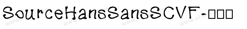 SourceHansSansSCVF字体转换