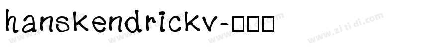 hanskendrickv字体转换