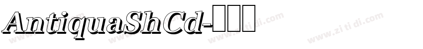AntiquaShCd字体转换