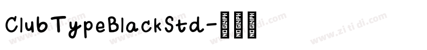 ClubTypeBlackStd字体转换