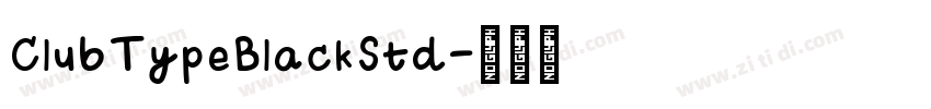 ClubTypeBlackStd字体转换