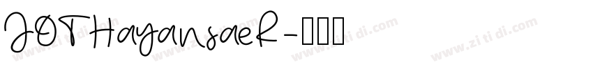 JOTHayansaeR字体转换