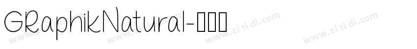 GRaphikNatural字体转换